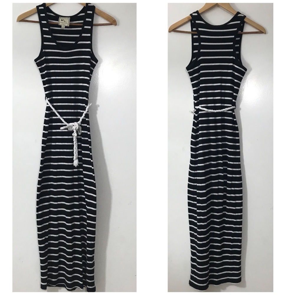 Pink Rose Stripe Dress